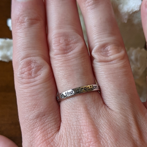 Sterling silver ring - "Go confidently..." - Picture 6 of 10